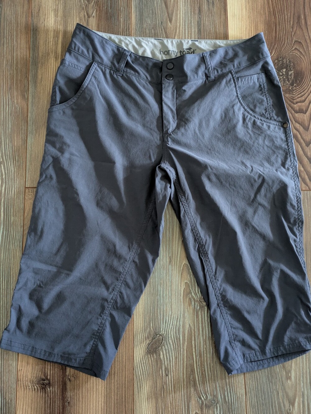 Horny Toad Men's Bluish Gray Mid Rise Outdoor Hiking Fishing Shorts 6